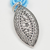 Pendant/Charm, Zinc Alloy Jewelry Findings, Lead-free, 51x25mm, Sold by Bag