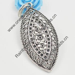 Pendant/Charm, Zinc Alloy Jewelry Findings, Lead-free, 51x25mm, Sold by Bag