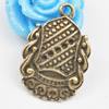 Pendant/Charm, Zinc Alloy Jewelry Findings, Lead-free, 23x16mm, Sold by Bag