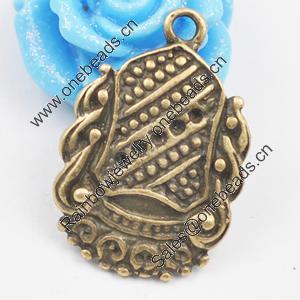 Pendant/Charm, Zinc Alloy Jewelry Findings, Lead-free, 23x16mm, Sold by Bag