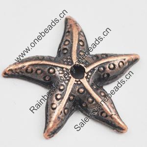 Beads, Zinc Alloy Jewelry Findings, Lead-free, Star 16x16mm, Sold by Bag