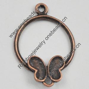 Connector, Zinc Alloy Jewelry Findings, Lead-free, Loop with Animal 24x16mm, Sold by Bag