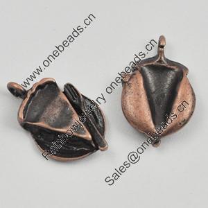 Pendant/Charm, Zinc Alloy Jewelry Findings, Lead-free, Cake 20x13mm, Sold by Bag