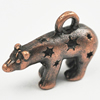 Pendant/Charm, Zinc Alloy Jewelry Findings, Lead-free, Animal 23x16mm, Sold by Bag