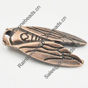 Pendant/Charm, Zinc Alloy Jewelry Findings, Lead-free, Animal 29x14mm, Sold by Bag