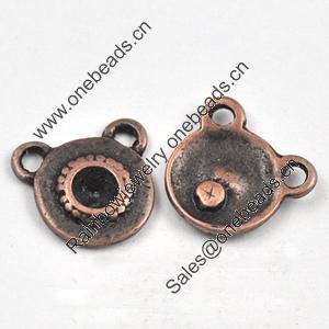 Connector, Zinc Alloy Jewelry Findings, Lead-free, 11x11mm, Sold by Bag