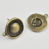 Earrings, Zinc Alloy Jewelry Findings Lead-free, 19x16mm, Sold by Bag