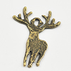 Pendant/Charm, Zinc Alloy Jewelry Findings, Lead-free, Animal 28x21mm, Sold by Bag