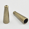 Zinc Alloy Cord End Caps, 35x11mm, hole:about 8mm, Sold by Bag