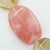 Gemstone beads, cherry quartz, oval, 20x30mm, Sold per 15-16 inch Strand 