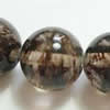 Gemstone beads, brown watermelon, round, 4mm, Sold per 16-inch Strand 