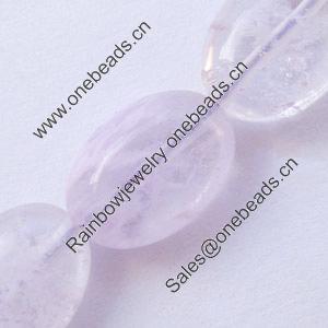 Gemstone beads, purple watermelon, oval, 10x14mm, Sold per 15-inch Strand 