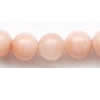 Gemstone beads, peach stone, round, 12mm, Sold per 16-inch Strand 