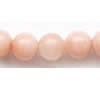 Gemstone beads, peach stone, round, 10mm, Sold per 16-inch Strand 