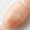 Gemstone beads, peach stone, horizontal drilled teardrop, 8x12mm, Sold per 16-inch Strand 