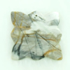 Gemstone pendant, picasso jasper, plane free from, 35x45x6mm, Sold by PC