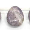 Gemstone beads, kinawa, flat teardrop, 27x35x14mm, Sold per 16-inch Strand