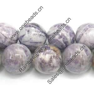 Gemstone beads, kinawa, round, 20mm, Sold per 16-inch Strand 