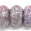 Gemstone beads, purple bloom, roundel, 10x14mm, Sold per 16-inch Strand