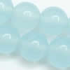 Gemstone beads, agumarine, round, 4mm, Sold per 16-inch Strand