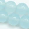 Gemstone beads, agumarine, round, 6mm, Sold per 16-inch Strand