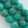 Gemstone beads, amazonite, round, 14mm, Sold per 16-inch Strand