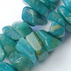Gemstone beads, Soviet Union amazonite, chips, A grade, 6-10mm, Sold per 32-inch Strand