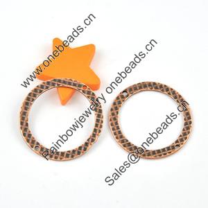 Connector, Zinc Alloy Jewelry Findings, Lead-free,34mm, inner dia:27mm， Sold by Bag