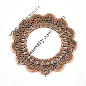 Zinc Alloy Donut, Lead-free, Outside diameter:36mm, Interior diameter:19mm, Sold by Bag