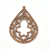 Pendant/Charm, Zinc Alloy Jewelry Findings, Lead-free, 47x33mm， Sold by Bag