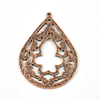 Pendant/Charm, Zinc Alloy Jewelry Findings, Lead-free, 47x33mm， Sold by Bag