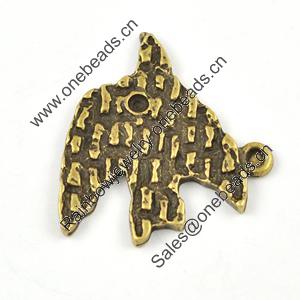 Pendant/Charm, Zinc Alloy Jewelry Findings, Lead-free, 32x36mm， Sold by Bag