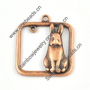 Pendant/Charm, Zinc Alloy Jewelry Findings, Lead-free, 30x26mm， Sold by Bag