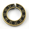 Zinc Alloy Donut, Fashion jewelry findings Lead-free, 16mm, Sold by Bag