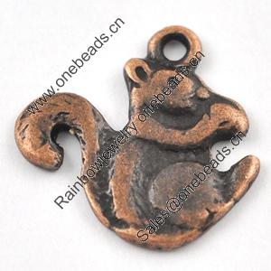 Pendant/Charm, Zinc Alloy Jewelry Findings, Lead-free, 13x14mm，Sold by Bag