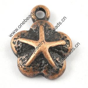 Pendant/Charm, Zinc Alloy Jewelry Findings, Lead-free, 12x10mm，Sold by Bag