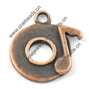 Pendant/Charm, Zinc Alloy Jewelry Findings, Lead-free, 15mm，Sold by Bag