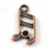 Pendant/Charm, Zinc Alloy Jewelry Findings, Lead-free, 13x7mm，Sold by Bag