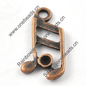 Pendant/Charm, Zinc Alloy Jewelry Findings, Lead-free, 13x7mm，Sold by Bag