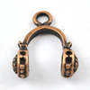 Pendant/Charm, Zinc Alloy Jewelry Findings, Lead-free, 15x12mm，Sold by Bag