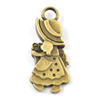Pendant/Charm, Zinc Alloy Jewelry Findings, Lead-free, 28x12mm，Sold by Bag