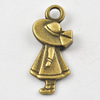 Pendant/Charm, Zinc Alloy Jewelry Findings, Lead-free, 28x12mm，Sold by Bag