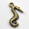 Pendant/Charm, Zinc Alloy Jewelry Findings, Lead-free, 19x11mm，Sold by Bag