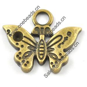 Pendant/Charm, Zinc Alloy Jewelry Findings, Lead-free, 19x17mm，Sold by Bag