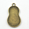 Pendant/Charm, Zinc Alloy Jewelry Findings, Lead-free, 31x16mm，Sold by Bag