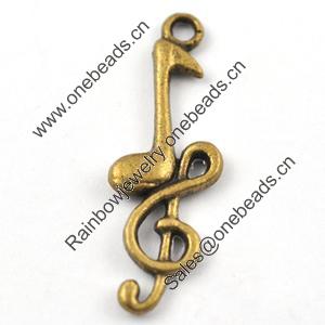 Pendant/Charm, Zinc Alloy Jewelry Findings, Lead-free, 32x11mm，Sold by Bag
