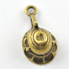 Pendant/Charm, Zinc Alloy Jewelry Findings, Lead-free, 19x8mm，Sold by Bag