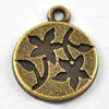 Pendant/Charm, Zinc Alloy Jewelry Findings, Lead-free, 23x19mm，Sold by Bag