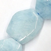 Gemstone beads, amazonite, nugget, 27x23mm, Sold by KG