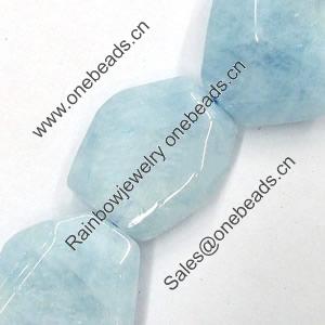 Gemstone beads, amazonite, nugget, 27x23mm, Sold by KG